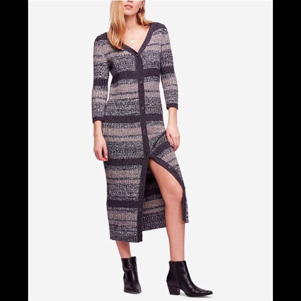 Free People-Cozy Up Cardigan Midi Dress
